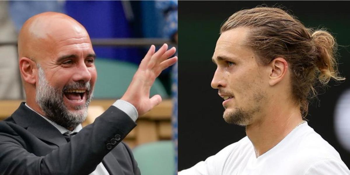 El mensaje de Z verev a Guardiola en clave fútbol que hizo reír a toda la central de Wimbledon