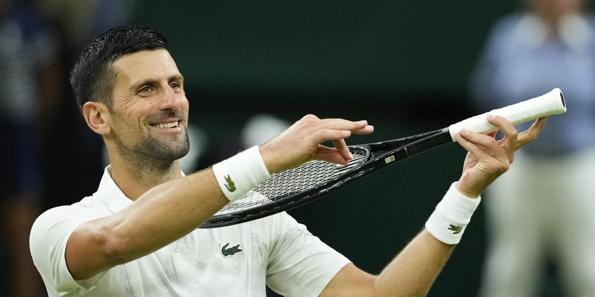 Djokovic, a semifinales de Wimbledon con récord y sin jugar