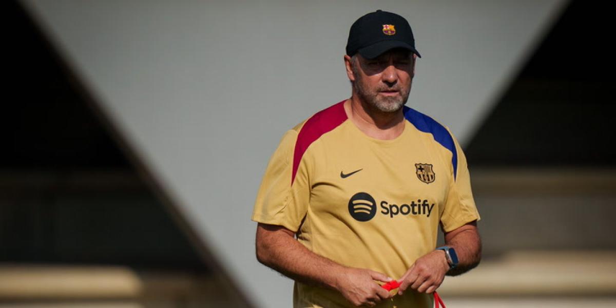 Flick dirige su primer entrenamiento con el Barça