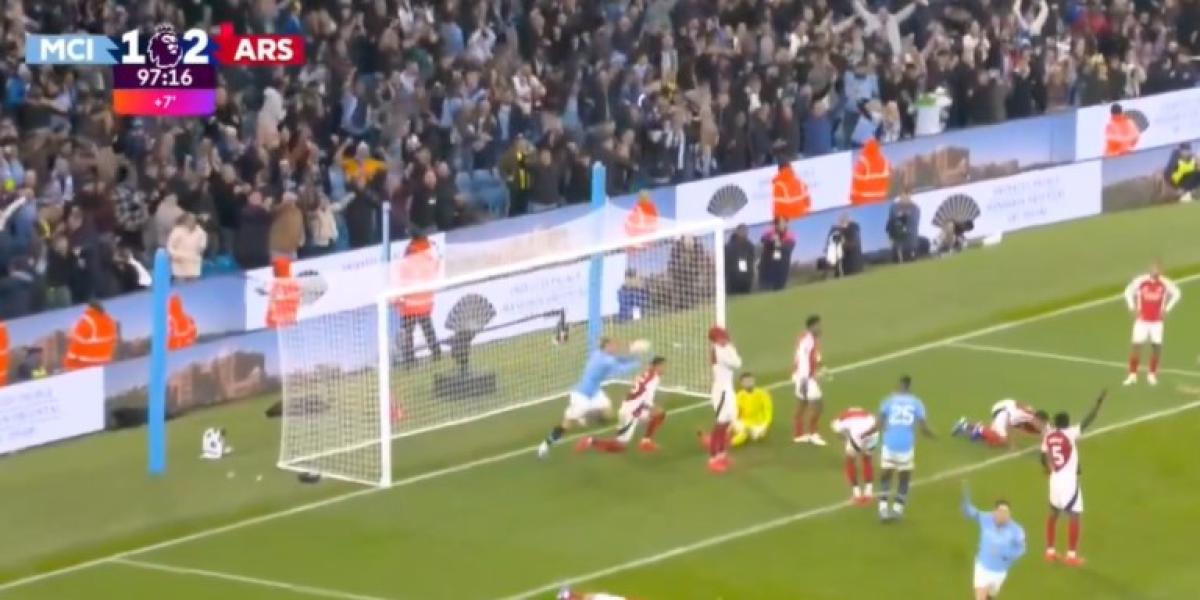 ¡Gol del City en el 98 y lío por un feo gesto de Haaland en la celebración del tanto!