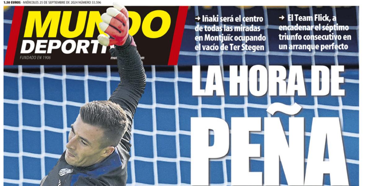 Portada de Mundo Deportivo del miércoles 25 de septiembre de 2024