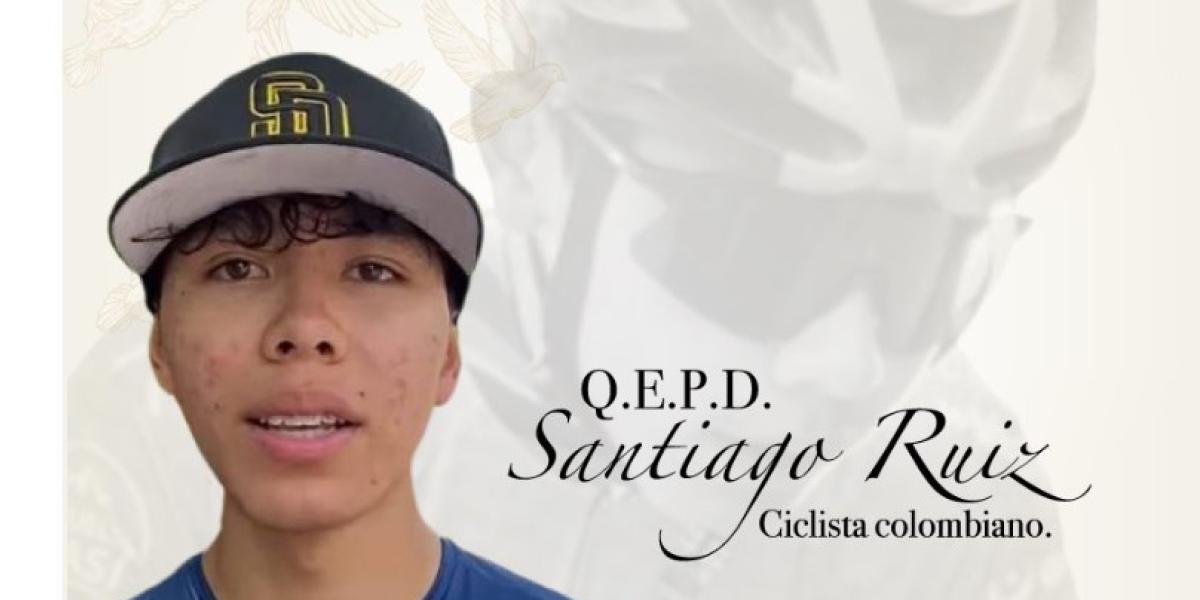 Muere el ciclista colombiano Santiago Ruiz, de 17 años, tras ser arrollado por un camión