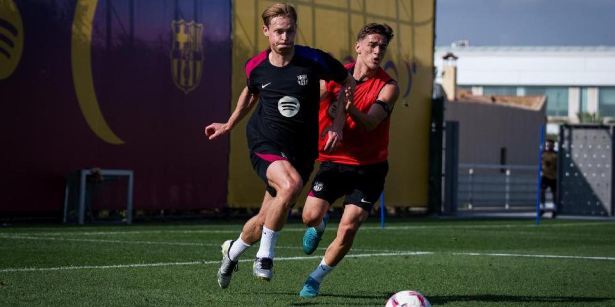 Entrenamiento del Barça sin Eric a 48 horas del Clásico