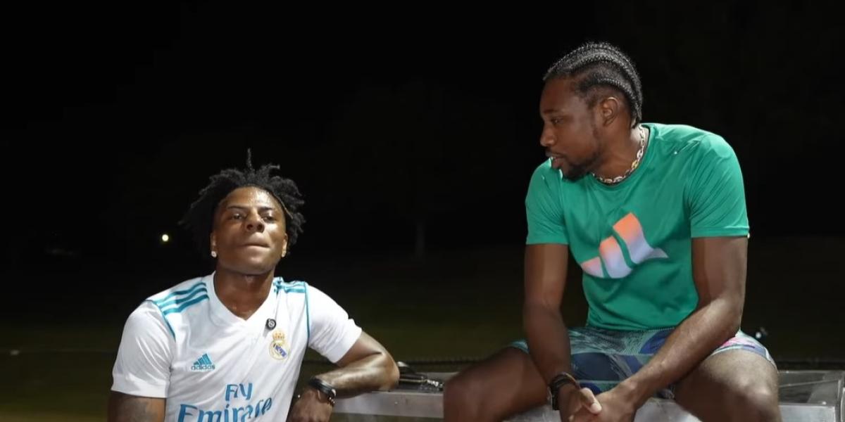 Este famoso streamer estuvo a un suspiro de ganar a Noah Lyles en una carrera de 50m