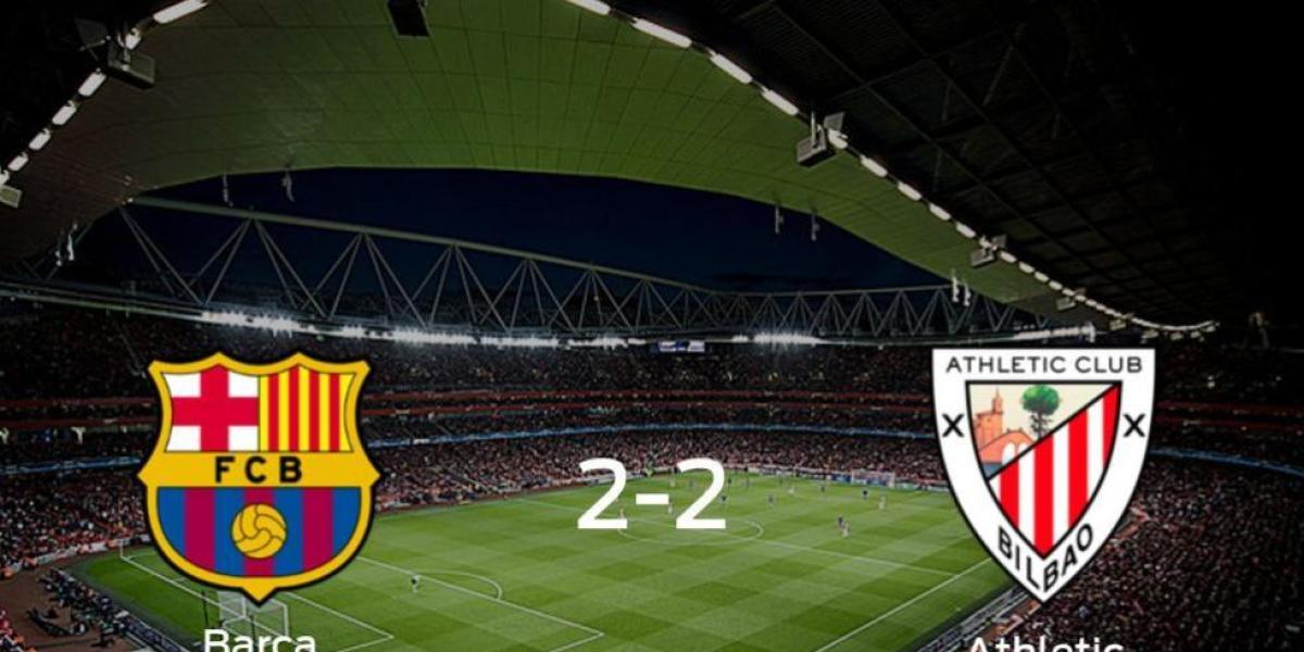 Reparto de puntos entre el Barcelona B y el Bilbao Ath. (2-2)