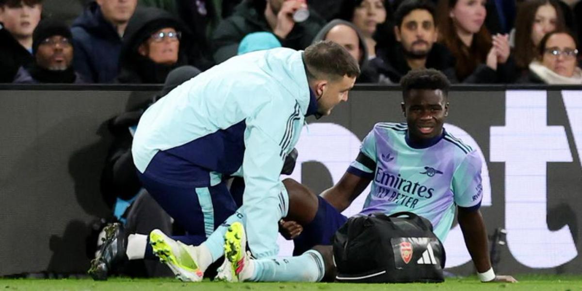 Arteta desvela el alcance de la lesión de Saka: Desgraciadamente...