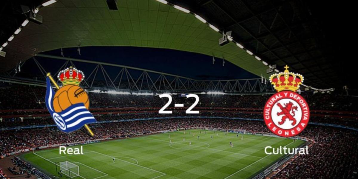 La Real Sociedad B y la Cultural Leonesa se reparten los puntos tras su empate a dos
