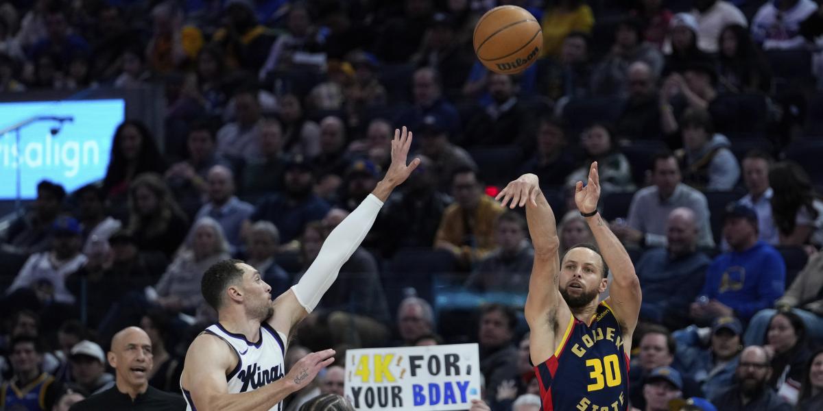 Stephen Curry se regala un “número obsceno” para su 37 cumpleaños: ¡4.000 triples!