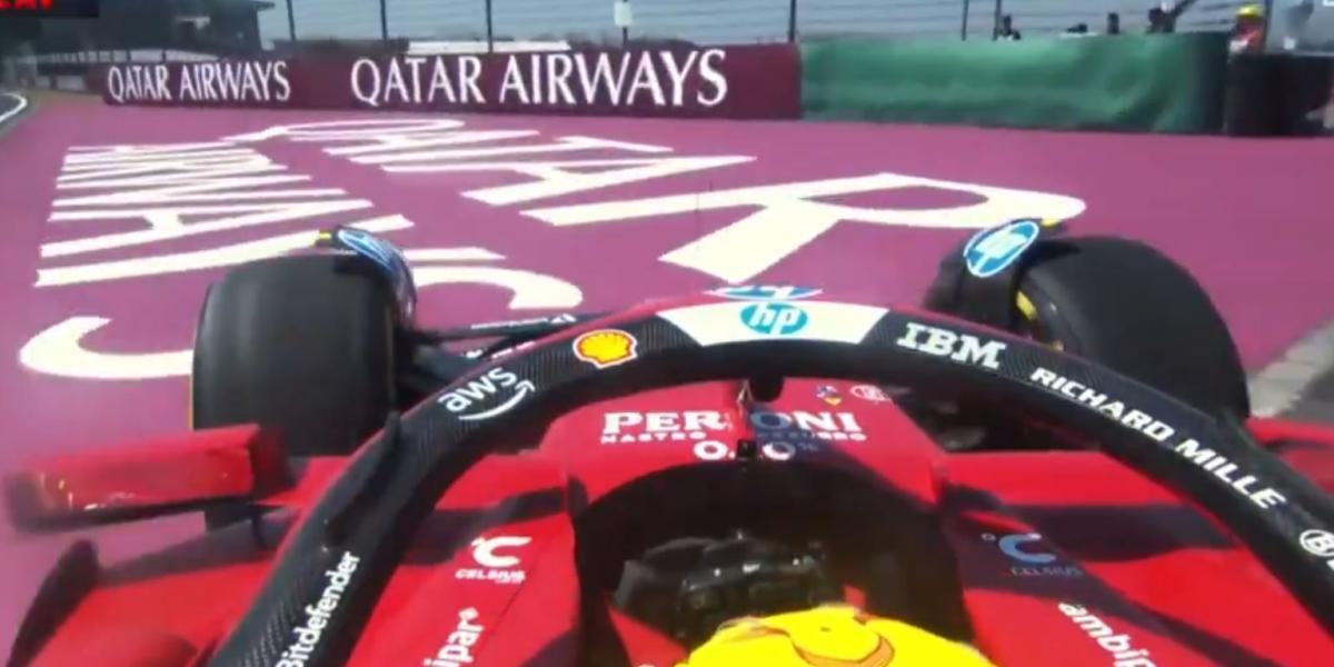 Hamilton y el famoso sanganchao: vuelve a irse largo en la entrada del pit lane de China