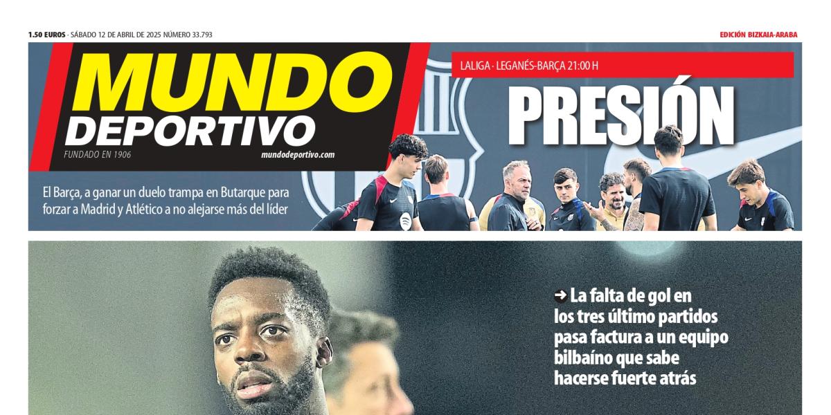 Portada de MD Bizkaia-Araba de hoy sábado