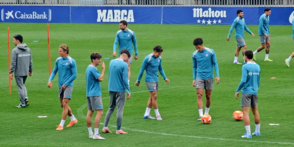 Baja por indisposición, en el entrenamiento del Atlético de Madrid