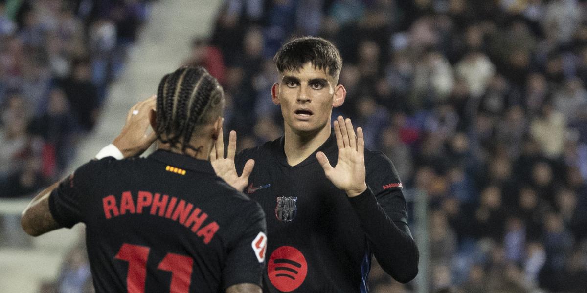 Raphinha y Gerard Martín fabrican el autogol del Leganés