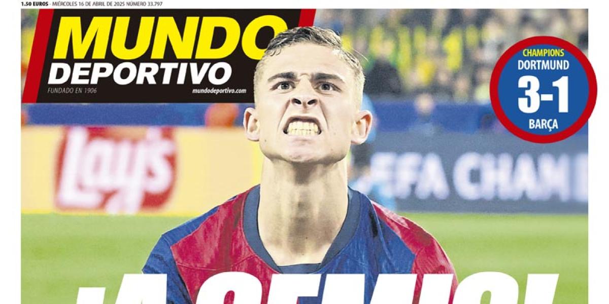 Portada de Mundo Deportivo del miércoles 16 de abril de 2025
