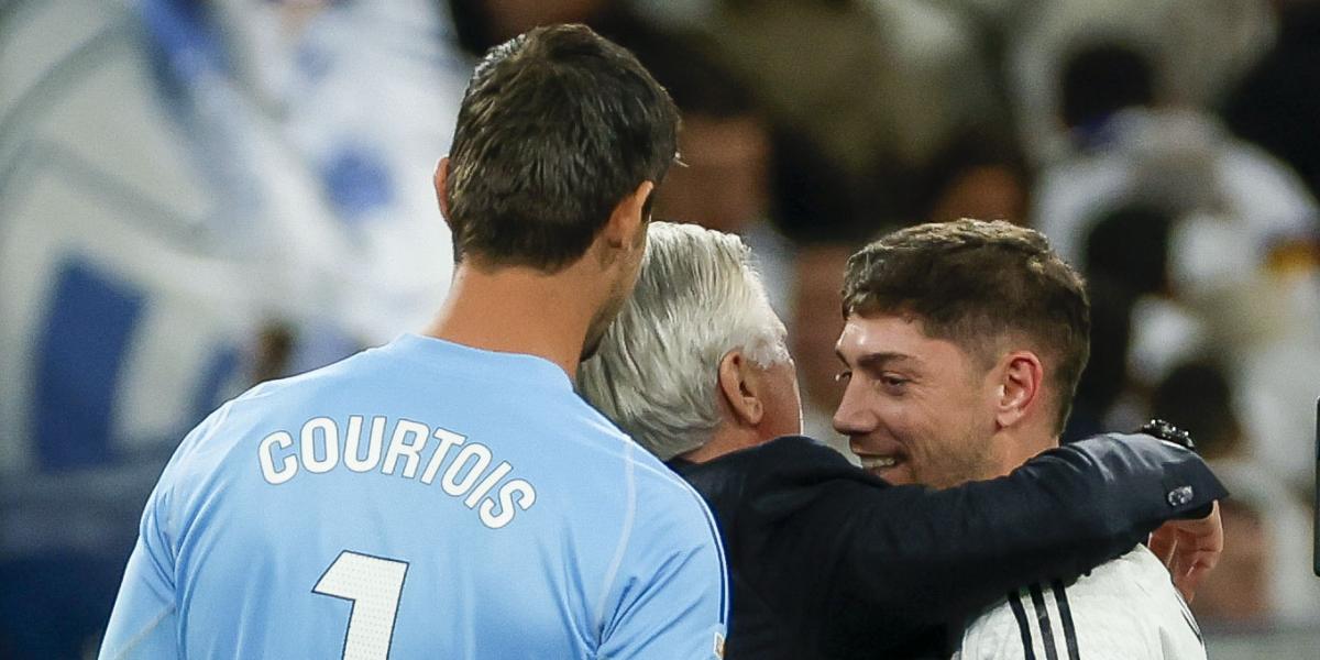 El abrazo más especial de Ancelotti