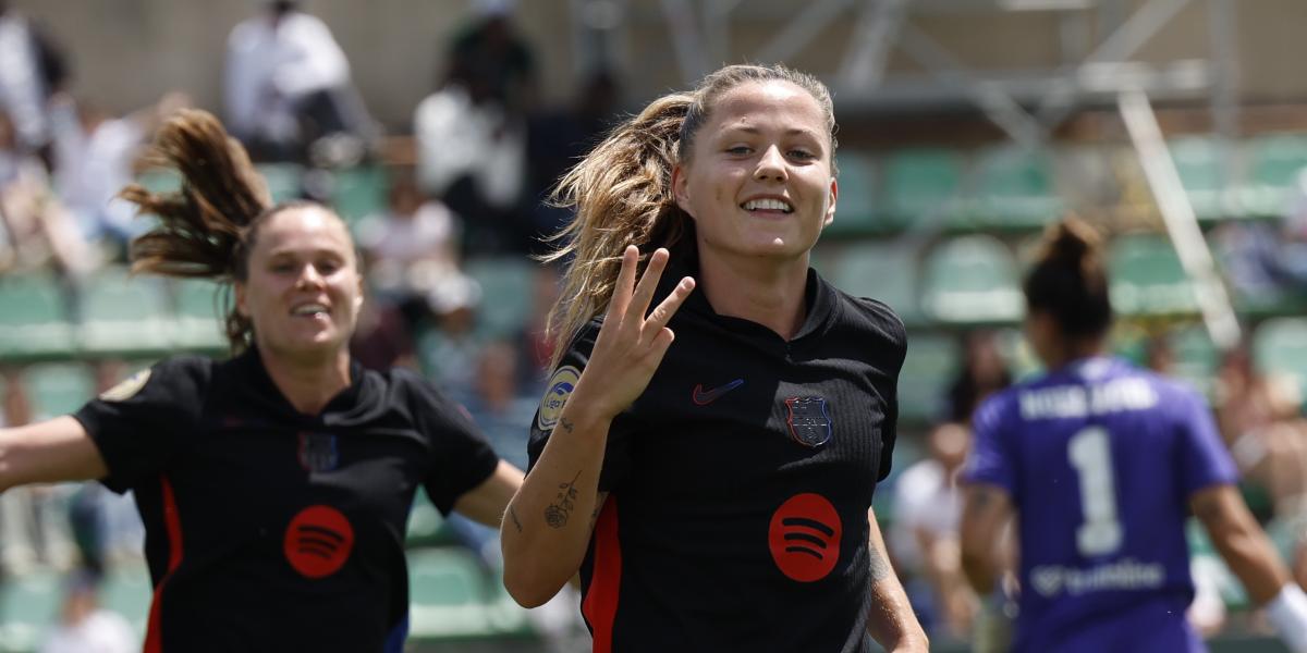 Claudia Pina, mejor jugadora de la Liga F del mes de mayo