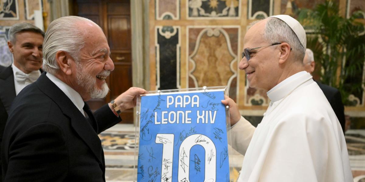 El papa León XIV recibe al Nápoles: Lo importante no es la hazaña, es haber sido equipo