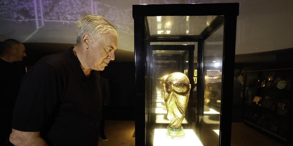 Ancelotti se empapa de la gloriosa historia de la selección brasileña