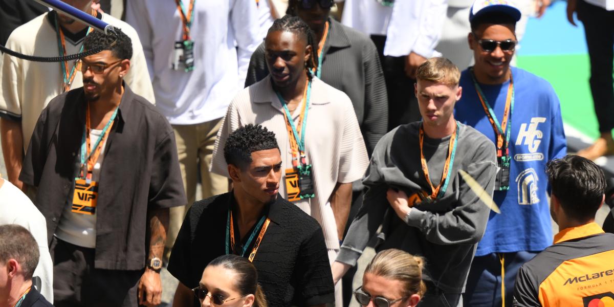 Bellingham, con la selección inglesa...para ver la F1 en Montmeló