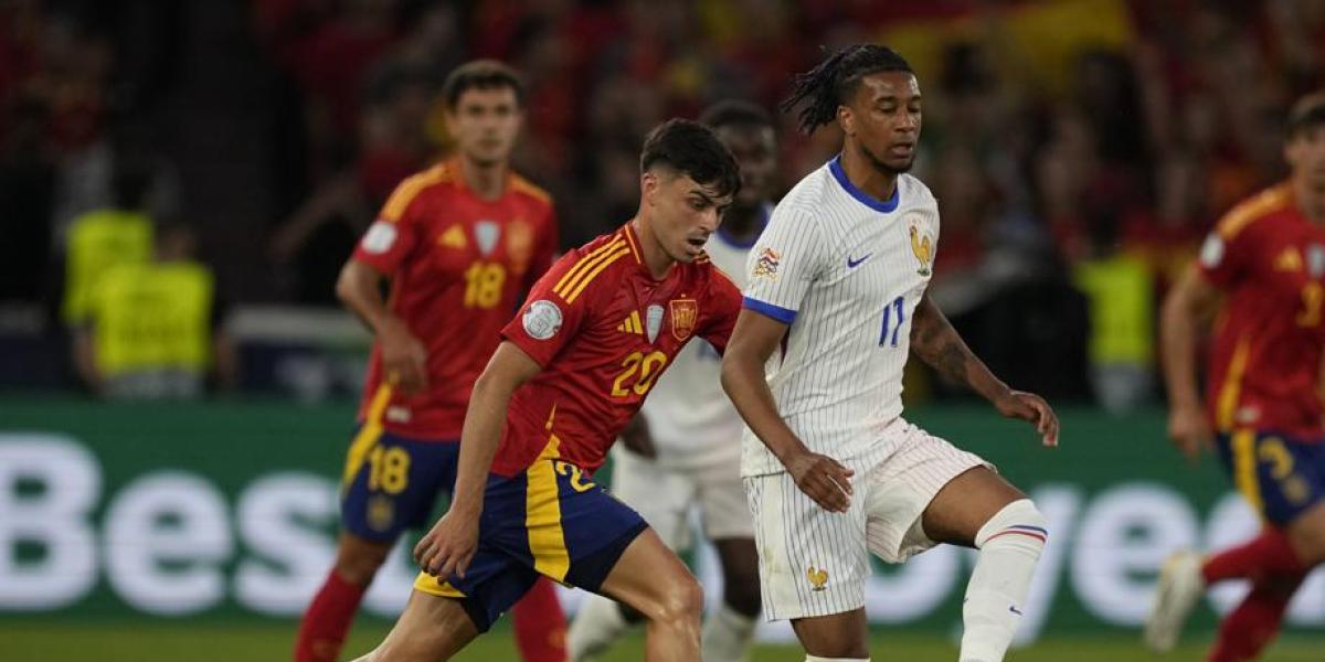 Pedri se suma al festival de España y anota el cuarto gol