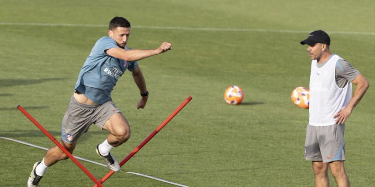 Última sesión del Atlético con el fichaje Lenglet, antes de viajar a Estados Unidos