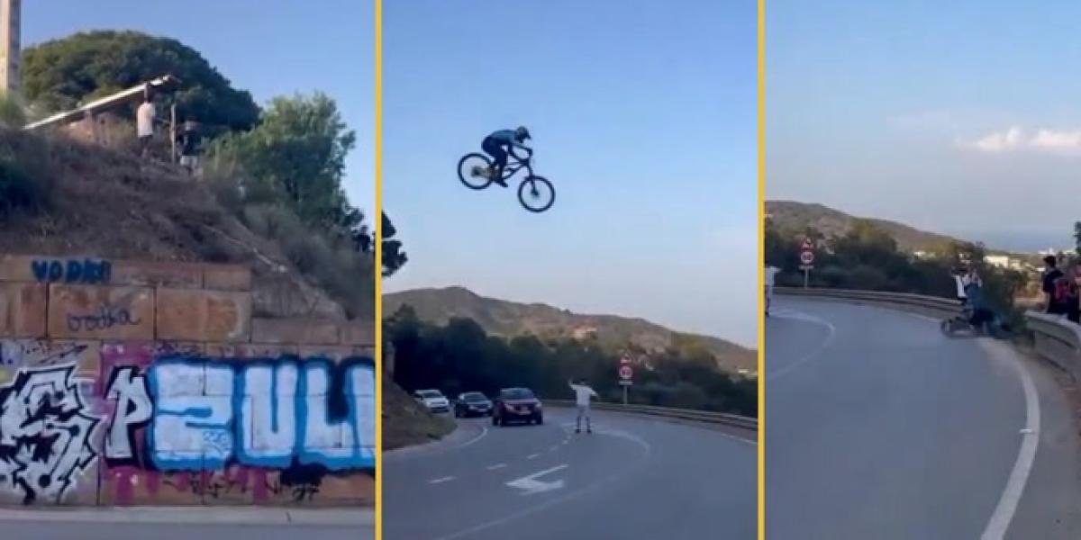 La mortal acrobacia con bici que se ha puesto de moda en Badalona