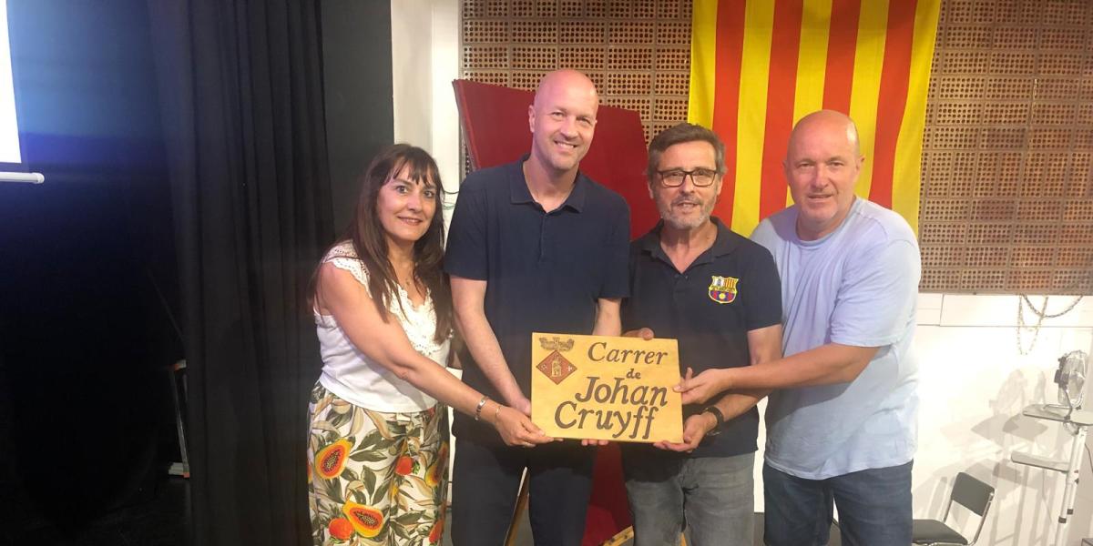 Inaugurada la segunda calle Johan Cruyff de Catalunya