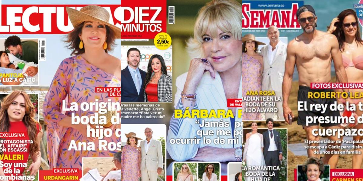 Ana Rosa Quintana, Bárbara Rey y Roberto Leal, protagonistas de las portadas del corazón de hoy