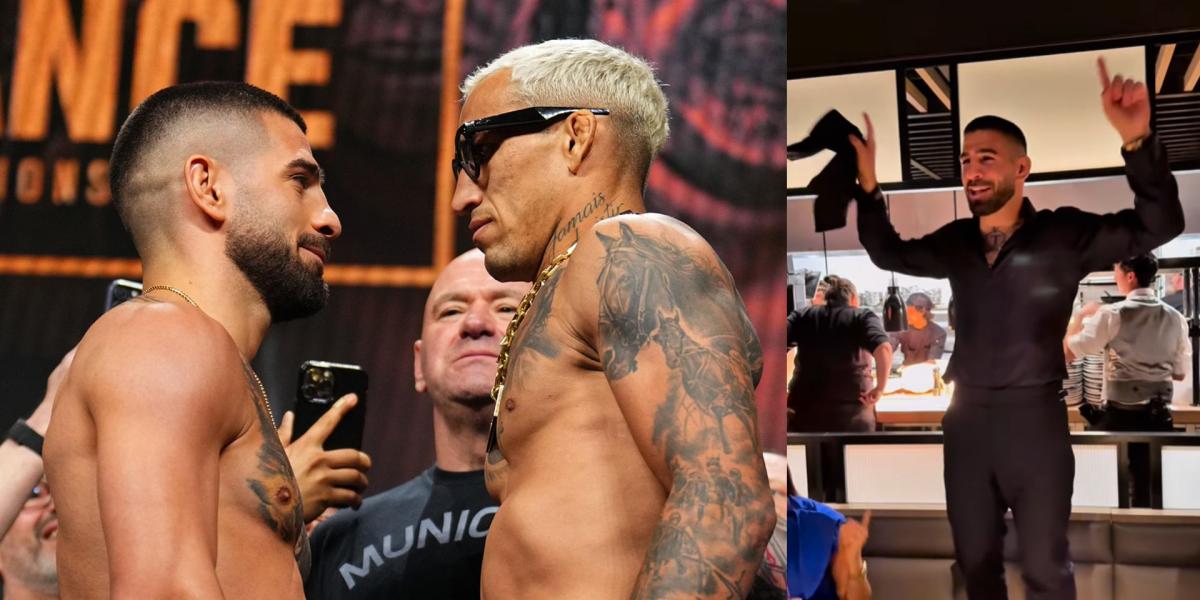 Ilia Topuria, en su última cena antes del UFC 317: Gracias por celebrar la victoria conmigo