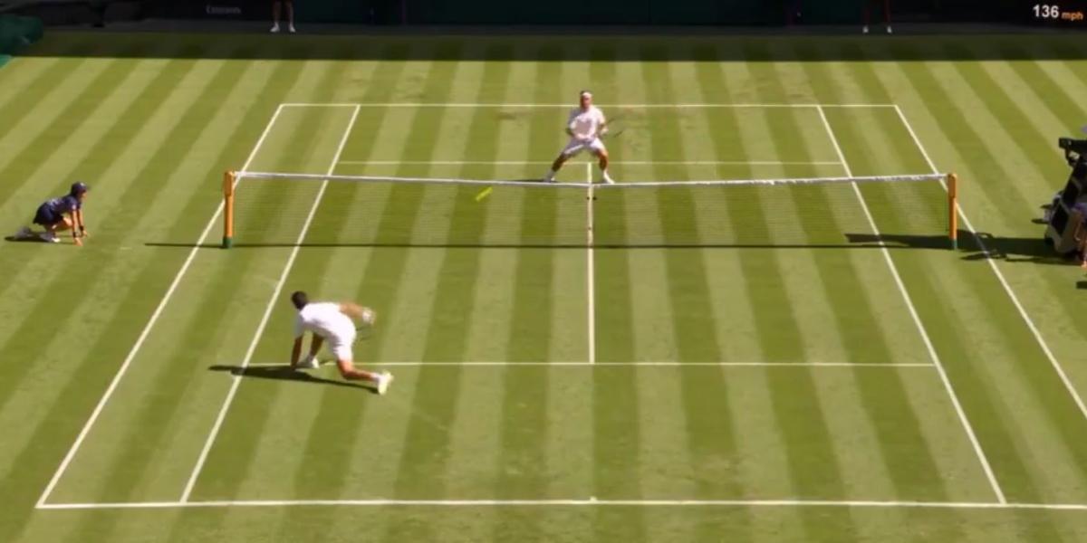 Wimbledon se rinde a Alcaraz y Fognini: puntazo y todo el mundo en pie