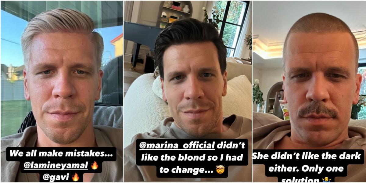 Szczesny engaña a todos con sus cambios de look
