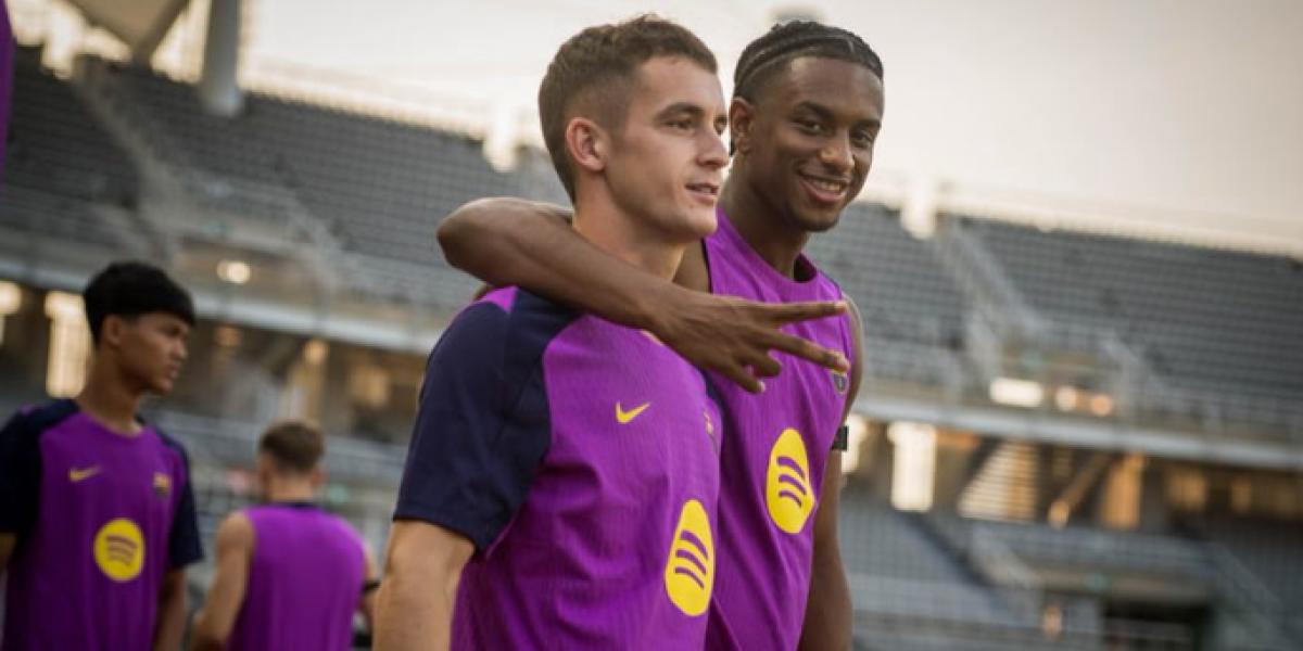 Así ha sido el primer entrenamiento del Barça en Seúl