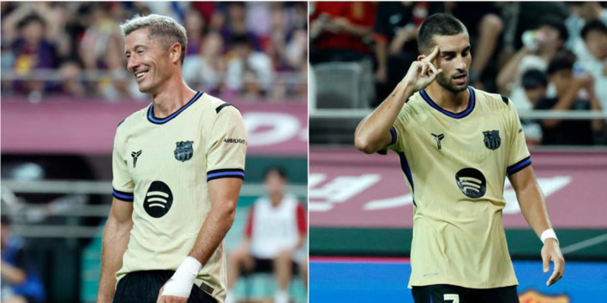 Lewandowski y Ferran Torres avivan el duelo por el gol
