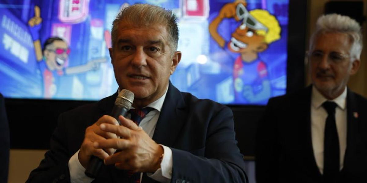 Laporta ve con buenos ojos la intención de LaLiga de jugar en Estados Unidos