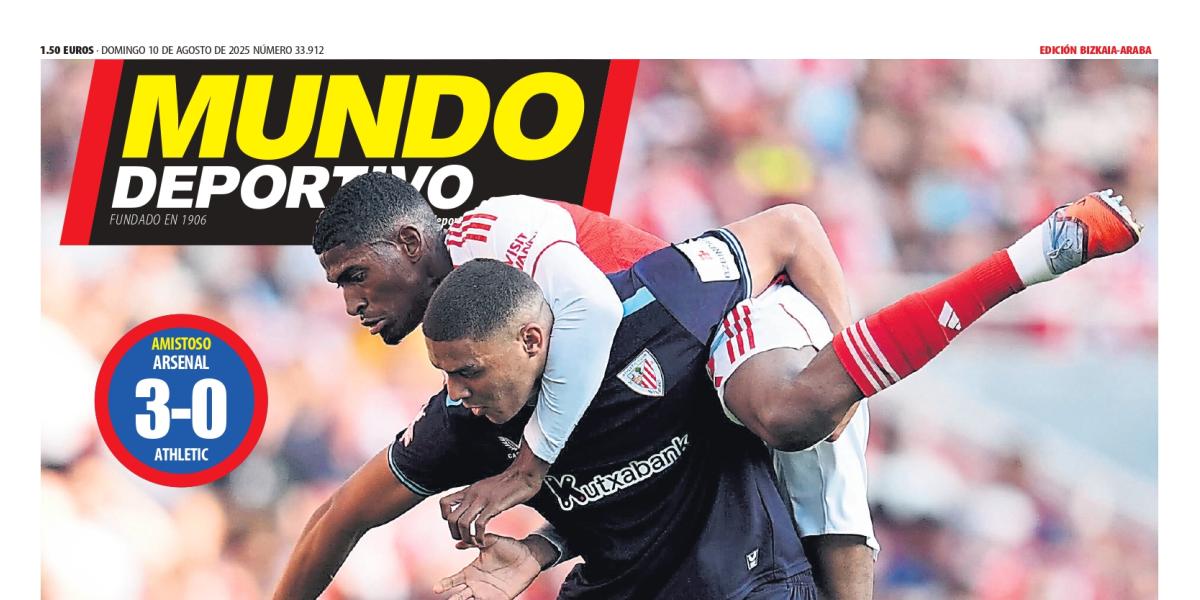 Portada de hoy de la Edición Bizkaia-Araba de Mundo Deportivo