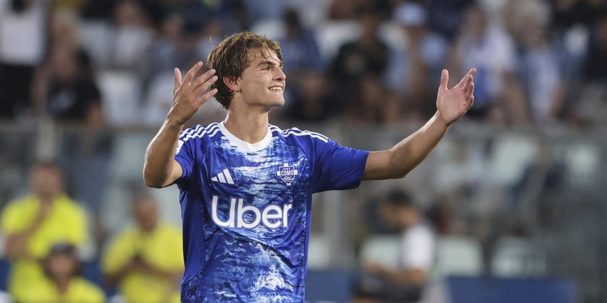 Nico Paz, generador de los cinco goles del Como en la Serie A