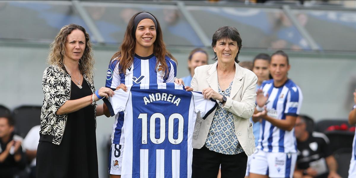 Andreia Jacinto cumple 100 partidos con la Real Sociedad: Me siento feliz y valorada