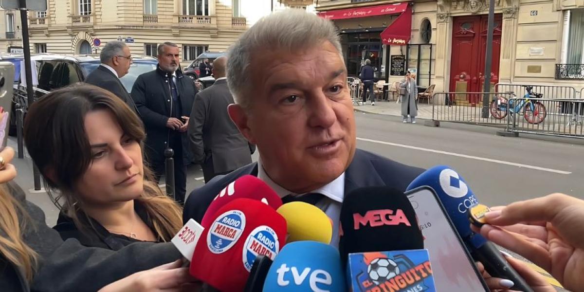 Laporta: Lo que quiero es que gane un jugador del Barça