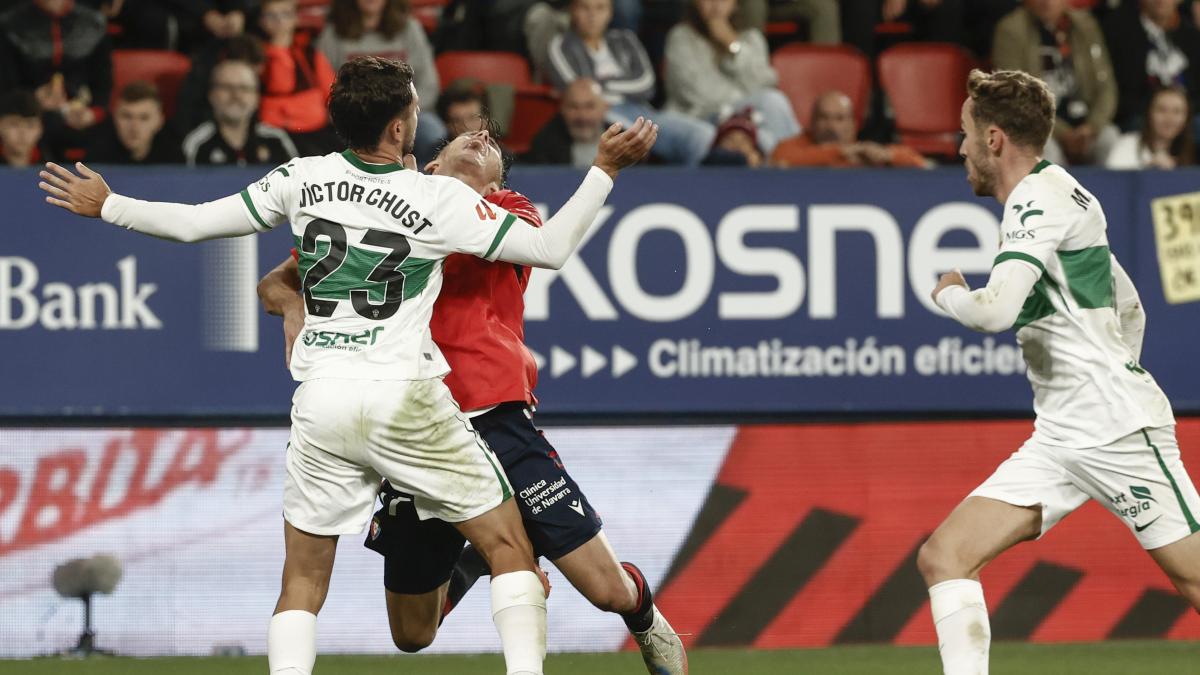 Horario, canal y dónde ver por TV el Elche - Osasuna de LaLiga EA Sports