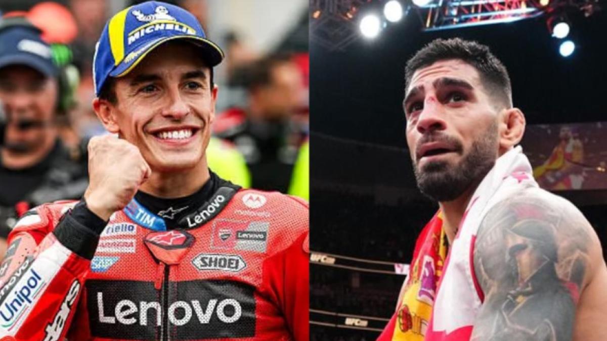 El mensaje de Ilia Topuria a Marc Márquez después de su alirón en MotoGP
