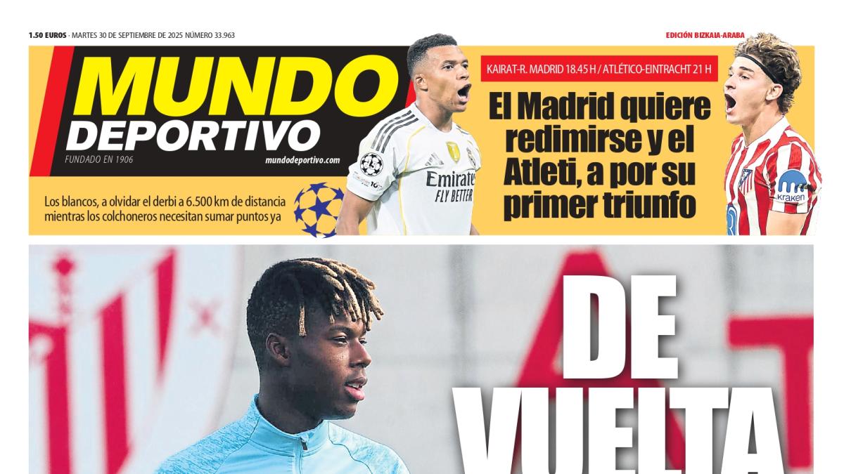 Portada de MD Bizkaia-Araba de hoy martes