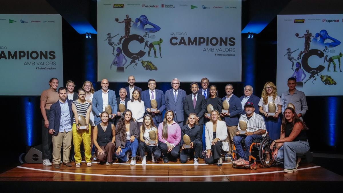 El 42º Trofeu Campions amb Valors premió a 12 deportistas, federaciones, clubs y entidades deportivas que han dejado huella