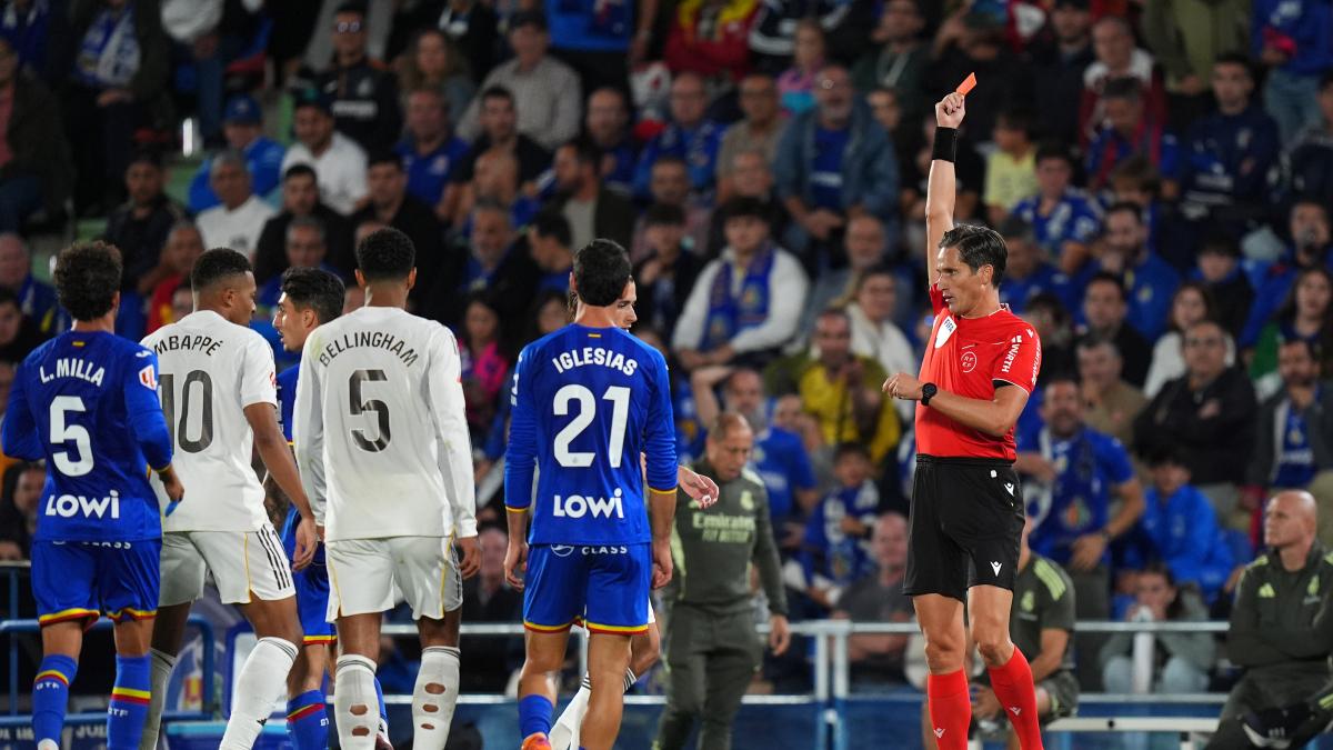 El Getafe, molesto con Vinicius y con las decisiones de Munuera Montero