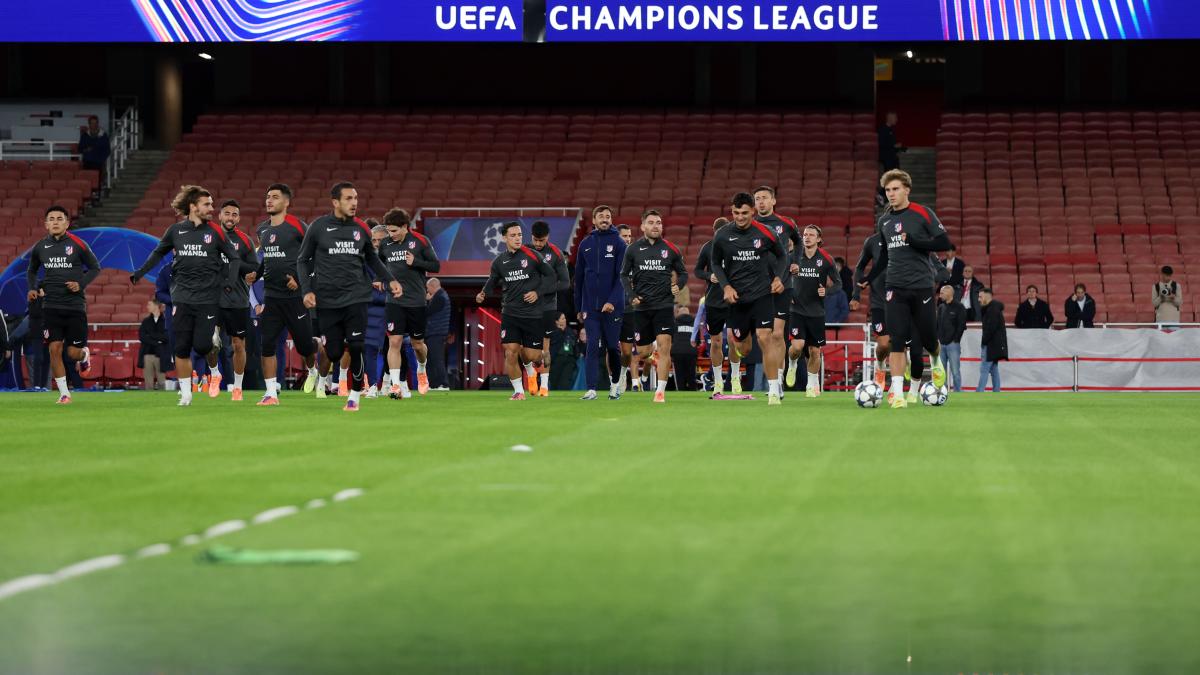 El Atlético, con todo su arsenal para detener a los Gunners