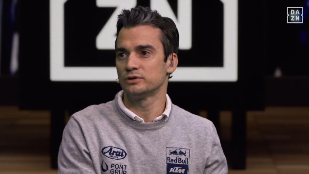 Dani Pedrosa, sobre Bagnaia: Debe protegerse de todos esos ataques externos y autoconvencerse de que sabe pilotar rápido y tiene su velocidad, que no se le ha olvidado hacer las cosas que tocan