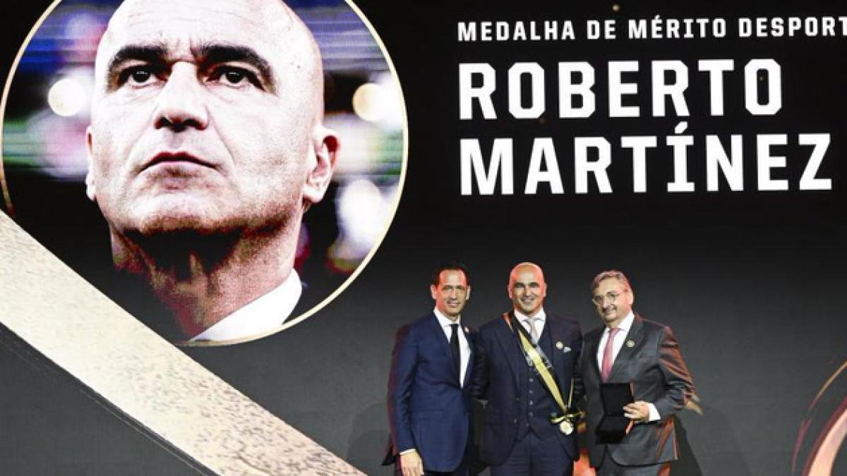 Medallas al mérito deportivo a Diogo Jota y Roberto Martínez