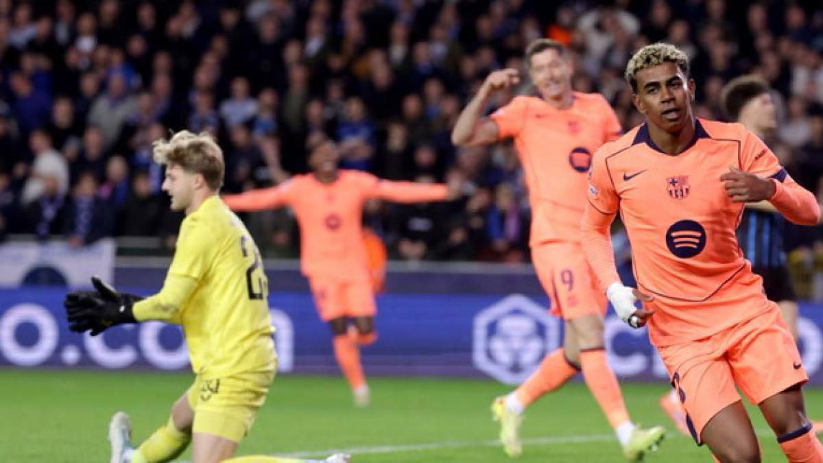 El regreso del mejor Lamine no basta al Barça para ganar en Brujas