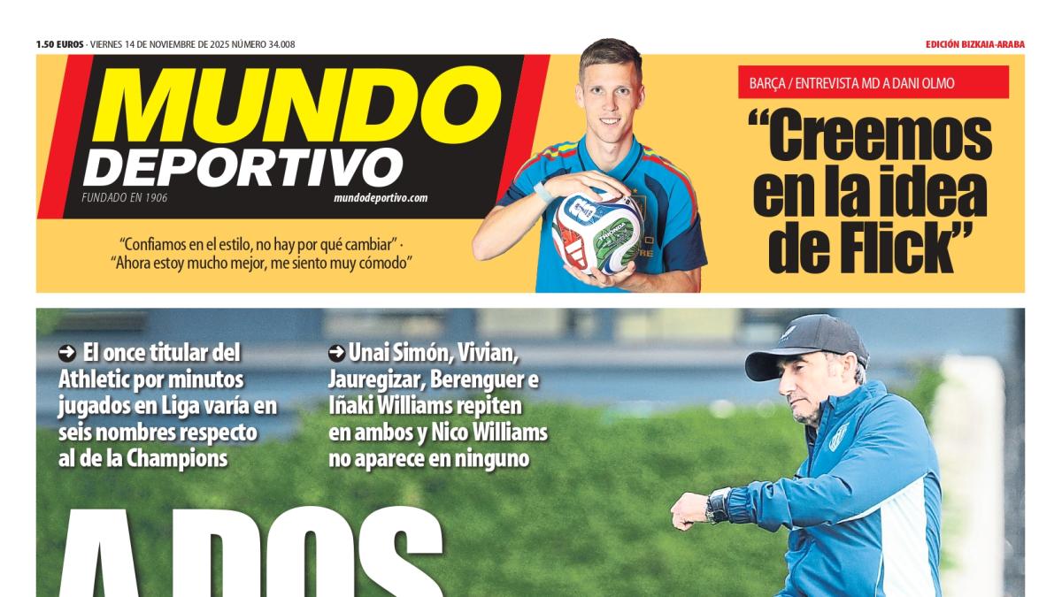 Portada de MD Bizkaia-Araba de hoy viernes