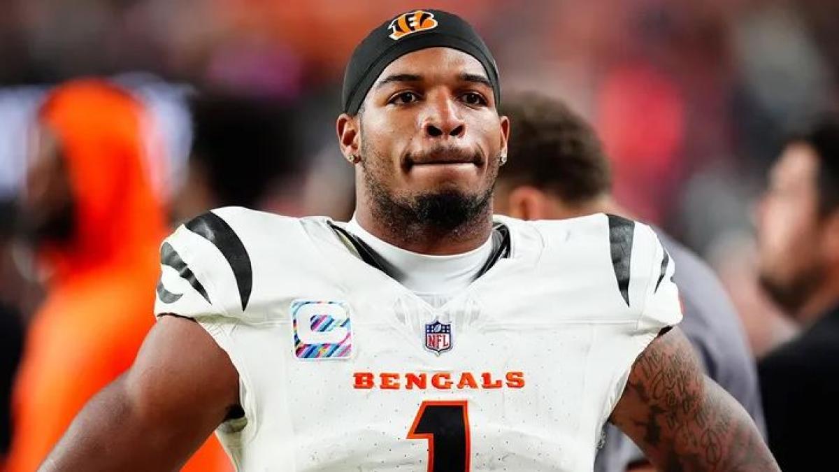 La NFL suspende a JaMarr Chase (Bengals), por escupir a Jalen Ramsey (Steelers)