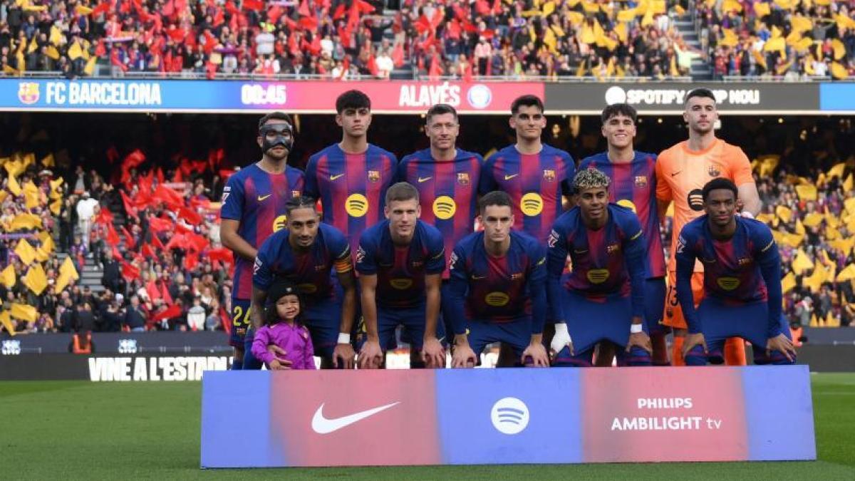 Tercer once inicial del Barça más joven en un partido de Liga en casa