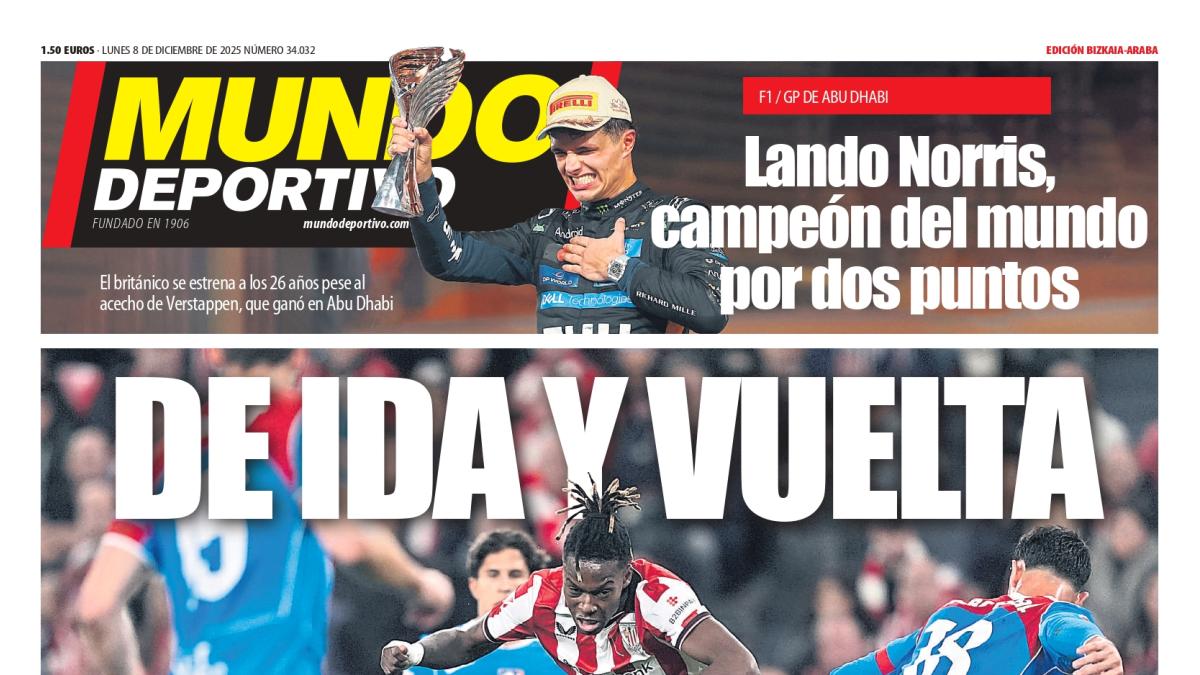 Portada de MD Bizkaia-Araba de hoy lunes